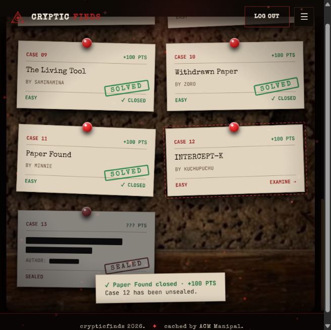 Case 11 accepted on the challenge board