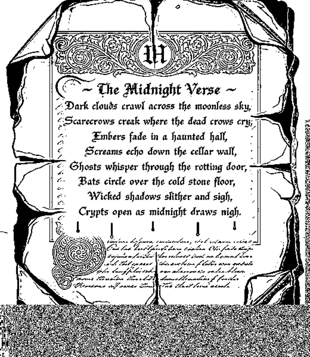 Poem exposed in the image layer
